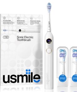 usmile Y10 Sonic Electric Toothbrush with Feedback Display - White
