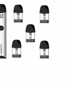 UWELL - Caliburn A3 Vape Pod Kit Plus 6 1.0ohm Meshed A3 Pods - Silver
