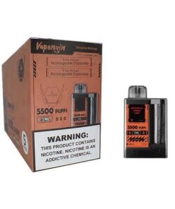 Vapengin Rechargeable Disposable Vape 50mg-Watermelon Raibow Candy-Box of 5