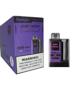 Vapengin Rechargeable Disposable Vape - Grape & Energy -Box of 5