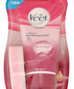 Veet 135ml, In-Shower Hair Removal Lotion, Depilatory Cream, Supreme Essence