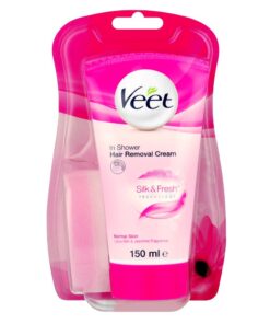 Veet 150ml, In-Shower Hair Removal Lotion, Depilatory Cream, Normal Skin