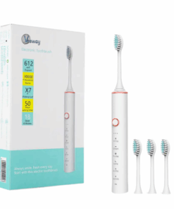 Veeway Advanced V50 Sonic Electric Toothbrush - 4 Head Replacement - White