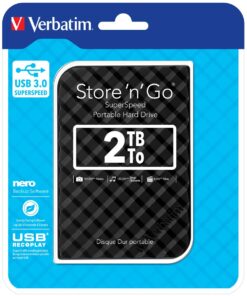 Verbatim 2TB Portable Hard Drive 2.5" USB 3.0 - Black