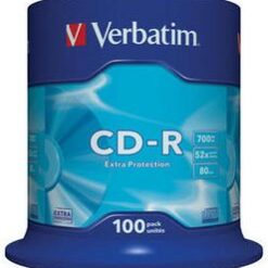 VERBATIM - 700MB - CD-R (52X) - EXTRA PROTECTION NON AZO, SPINDLE (100)