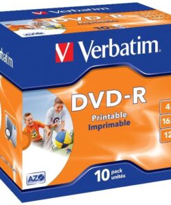 Verbatim - Printable DVD-R(16X) 4.7GB Jewel Case - 10 Pack