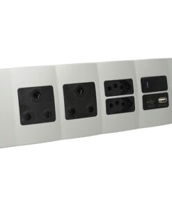 VETi - OMNI3B Double Socket, 16A RSA, 2 x RSA V-Slim & Data - Silver