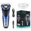 VGR V-306 Premium Cordless Rechargeable Electric Shaver IPX7 3 Head