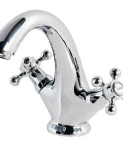 Victorian Style Chrome Basin Mixer Tap