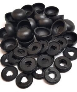 ViewProtect Cover Caps & Washers Black x 24