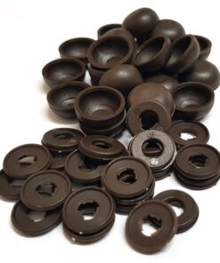 ViewProtect Cover Caps & Washers Brown x 24