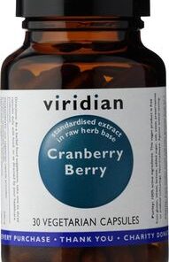 Viridian Cranberry Berry Extract Vegetarian Capsules (30)