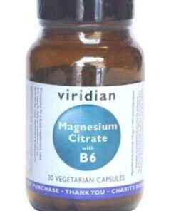 Viridian Magnesium Citrate with B6 Vegetarian Capsules (30)