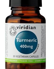 Viridian Organic Turmeric 400mg Vegetarian Capsules (30)