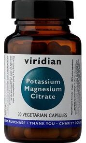 Viridian Potassium Magnesium Citrate Vegetarian Capsules (30)