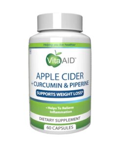 Vita-Aid Apple Cider + Curcumin & Piperine Capsules (60s)