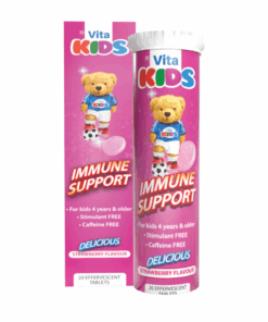Vita-Aid Vita Kids Immune Support Effervescent Tablets 20s Strawberry