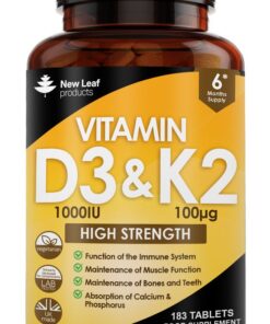 Vitamin D3 & K2 Tablets 6 Months Supply