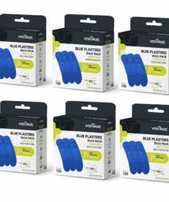 Vitaplus Blue Plasters Bulk 100's (19x72mm) -6 Boxes