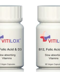 Vitiligo Vitilox Vitamins B12, Folic Acid and D3 - 2 Pack