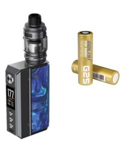 Voopoo Drag 4 IP Mod Kit with Batteries - Gun Metal & Ocean Blue