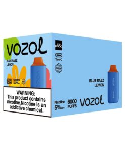 Vozol Star 6000 Puff Rechargable Disposable Vape 10 PACK - Blue Razz Lemon
