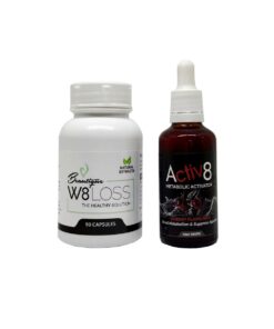 W8 Loss System. Fat Burner. Capsules & Drops Combo Pack