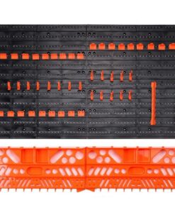 Wall Mounted Tool Storage Rack 52 Piece