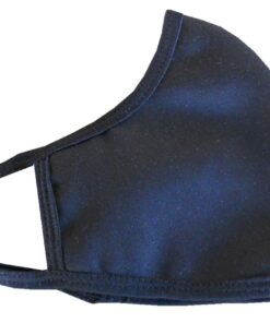 Washable, Reusable 3 Layer Fabric Face Mask with Filter Pocket-Black-5 Pack