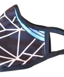 Washable, Reusable Fabric Face Mask - Black Multi