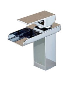 Waterfall Style Brass Deck Mount Faucet