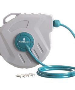 WaterWize - Retractable I Auto Rewind Hosepipe - Grey & Teal 20m