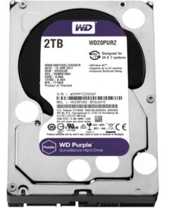 WD 2TB 3.5" SATA3 6.0Gbps Surveillance HDD - Purple