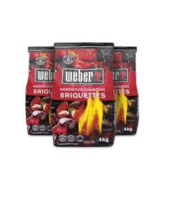 Weber - 4kg Briquettes - 3 Pack