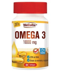 Wellvita - Omega 3 1000mg Softgel Capsules - 30