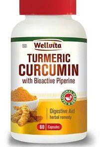 Wellvita Turmeric Curcumin 60's Capsules