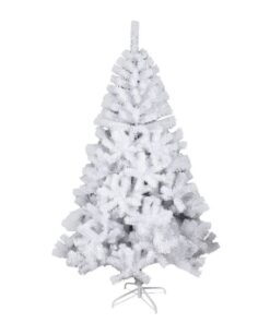 White Artificial PVC Christmas Tree with Stand - 210cm