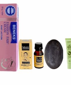 White Jade Stone Roller with Silver Glitter Handle