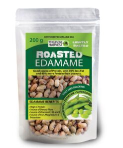 Wholesome Harvest Edamame Beans Roasted with Salt 3 x 200G