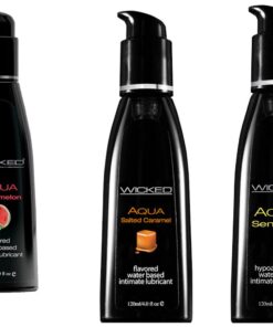 Wicked Adult Aqua Sensitive w Watermelon & Salted Caramel Lubes Lubricants