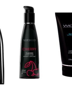 Wicked Adult Care Anal Jelle w Aqua Cherry & Salted Caramel Lubes Lubricant