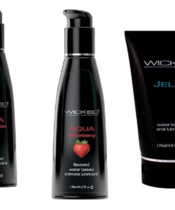 Wicked Adult Care Anal Jelle w Aqua Strawberry & Watermelon Lube Lubricants