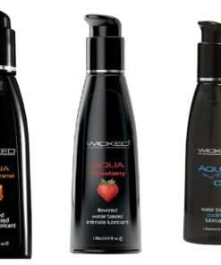 Wicked Adult Care Aqua Chill w Strawberry & Salted Caramel Lubes Lubricants