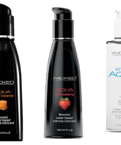 Wicked Adult Care Simply Aqua w/ Strawberry & Salted Caramel Lube Lubricant