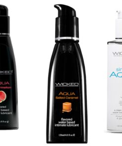 Wicked Adult Care Simply Aqua w/ Watermelon & Salted Caramel Lube Lubricant