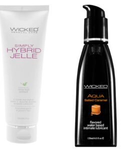 Wicked Adult Care Simply Hybrid Jelle w Aqua Salte Caramel Lubes Lubricants
