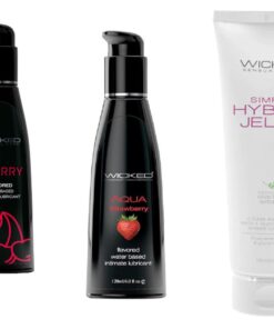 Wicked Adult Care Simply Hybrid Jelle w Strawberry & Cherry Lubes Lubricant
