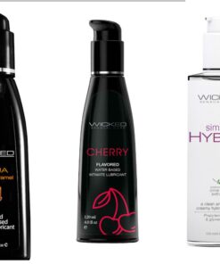 Wicked Adult Care Simply Hybrid w Cherry & Salted Caramel Lubes Lubricants