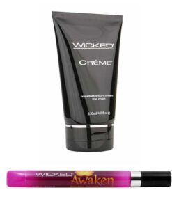 Wicked Adult His & Hers - Massage Masturbation Creme w Awaken Clitoral Gel