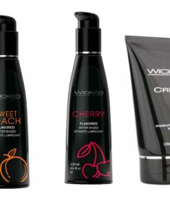 Wicked Adult Masturbation Cream Creme w Cherry & Sweet Peach Lube Lubricant